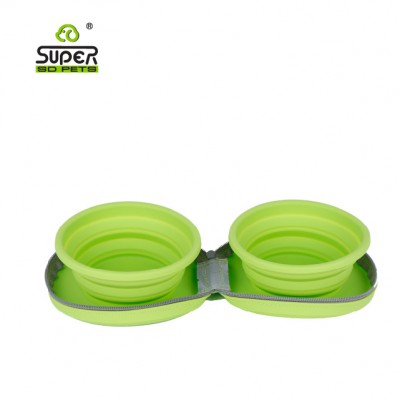 Travel silicone dog bowls