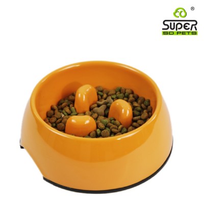 Food Grade Slow Down Melamine Pet Bowl