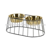 Leak Proof Food and Water Bowls with Stand